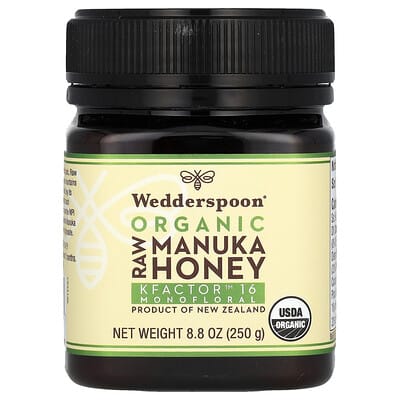 Органический сырой мед Манука Organic Raw Manuka Honey, 150+ MGO, 8.8 oz (250 g)
