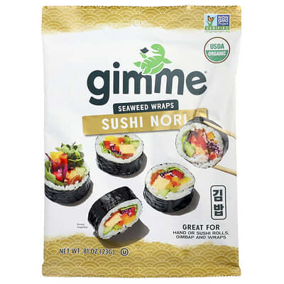 Sushi Nori водоросли для обертывания, 0.81 oz (23 g)