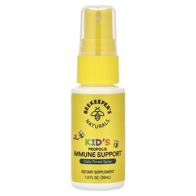 Детский, Propolis Immune Support, Daily Throat Spray, 1 fl oz (30 ml)