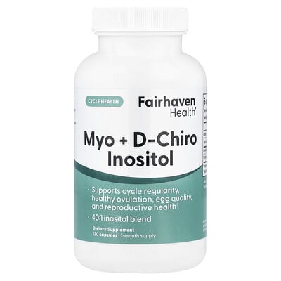 Myo + D-Chiro Inositol, 120 капсул