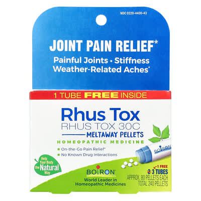 Rhus Tox, 30C, 3 тюбика, по 80 гранул в каждом