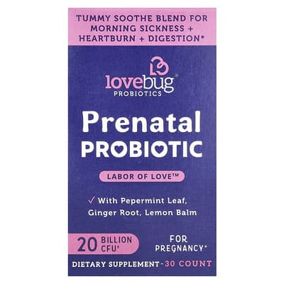 Prenatal Probiotic, 20 Billion CFU, 30 капсул