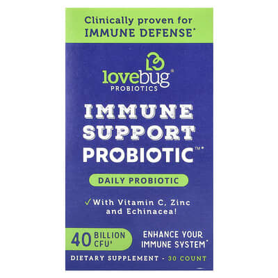 Пробиотик Immune Support Probiotic™, Daily Probiotic, 40 Billion CFU, 30 Capsules