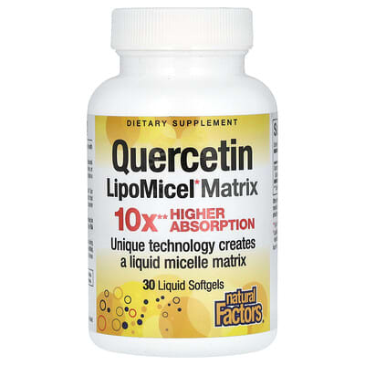 Quercetin LipoMicel Matrix, 250 mg, 30 жидких мягких капсул