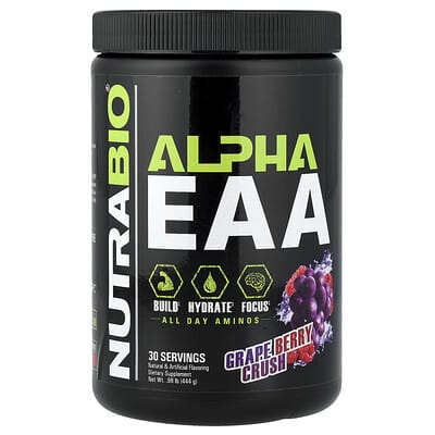 Аминокислоты Alpha EAA, Grape Berry Crush, 0.98 lb (444 g)
