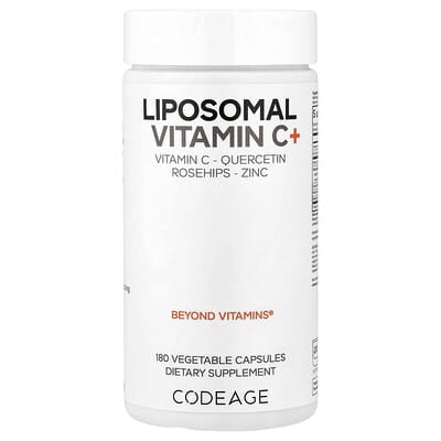 Liposomal Vitamin C+, 180 Vegetable Capsules