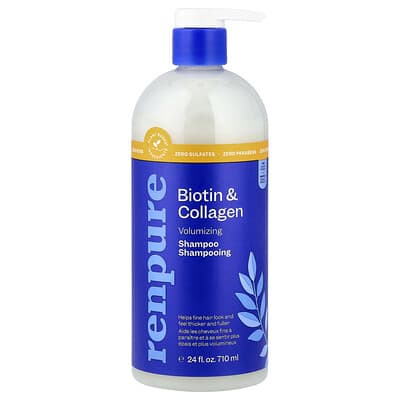 Volumizing Shampoo, Biotin & Collagen, 24 fl oz (710 ml)