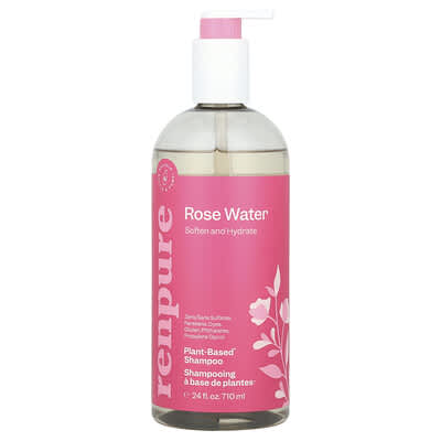 Plant-Based Shampoo, Rose Water, 24 fl oz (710 ml)