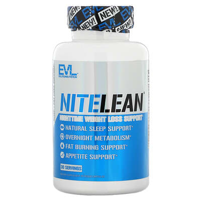 NiteLean®, поддержка снижения веса ночью, 30 веганских капсул
