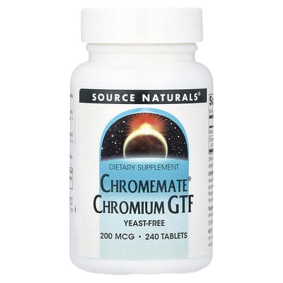 Chromemate® Chromium GTF, 200 mcg, 240 Tablets