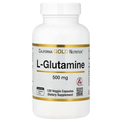 L-Glutamine, AjiPure®, 120 вегетарианских капсул (500 mg на капсулу)