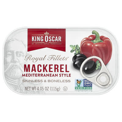 Royal Fillets™, Mackerel Mediterranean Style, 4.05 oz (115 g)