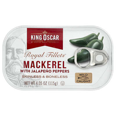 Royal Fillets™, Mackerel With Jalapeno Peppers, 4.05 oz (115 g)