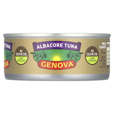 Albacore Tuna In Olive Oil, Low Sodium , 5 oz (142 g)