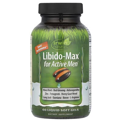 Libido-Max® для активных мужчин, 60 жидких мягких капсул