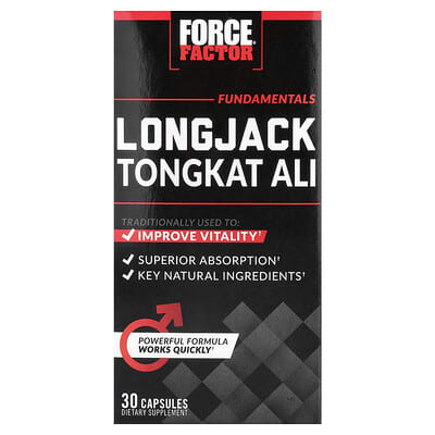 Fundamentals, Longjack Tongkat Ali, 30 капсул