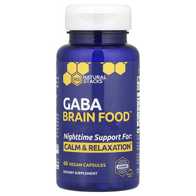 Gaba Brain Food™, 60 веганских капсул