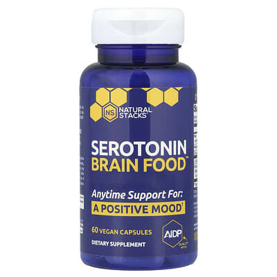 Serotonin Brain Food™, 60 веганских капсул
