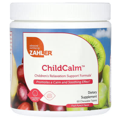 ChildCalm™, Children's Relaxation Support Formula, Fruit Punch, 60 Chewable Tablets