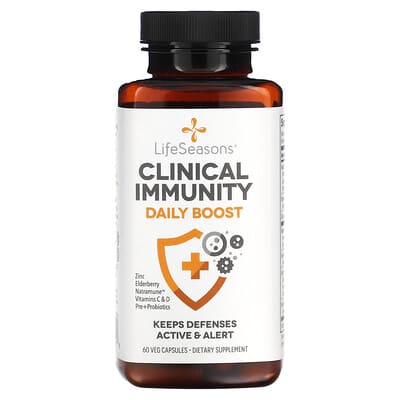 Капсулы LifeSeasons Clinical Immunity, Daily Boost, 60 Veg Capsules