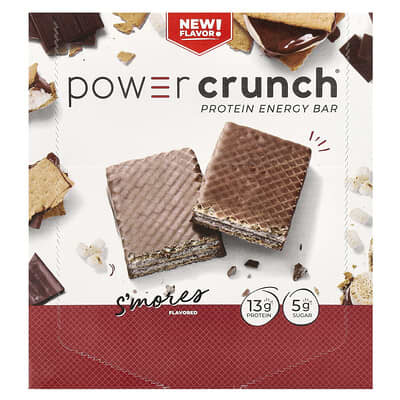 Power Crunch® протеиновый батончик S'mores 12 штук 1.4 oz (40 g)