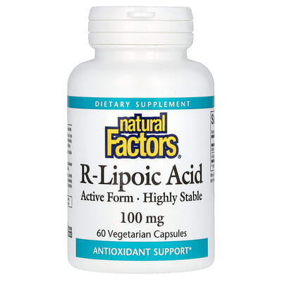 R-Lipoic Acid, 100 mg, 60 вегетарианских капсул