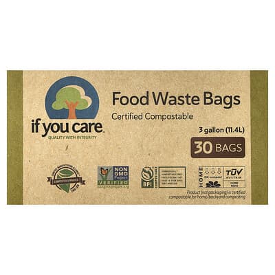 Пакеты для пищевых отходов If You Care 3 Gallon 30 Bags