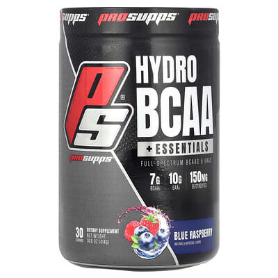 Hydro BCAA +Essentials, Blue Raspberry, 14.6 oz (414 g)