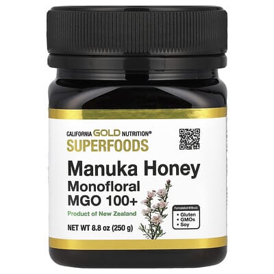 Суперфуд, мед Манука, монофлоральный, MGO 100+, 8.8 oz (250 g)