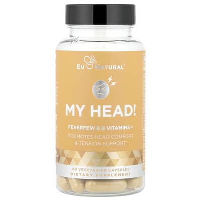 My Head!, Feverfew & B Vitamins +, 60 вегетарианских капсул