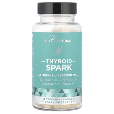 Thyroid Spark селен и L-тирозин мультивитамины, 60 вегетарианских капсул
