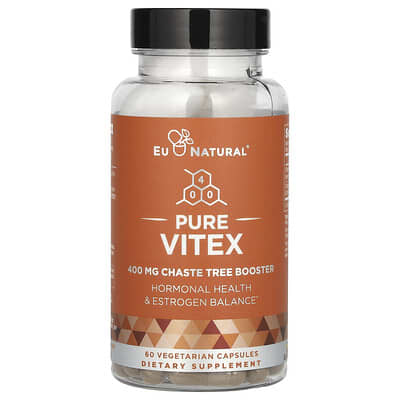Pure Vitex, 60 вегетарианских капсул (400 mg на капсулу)