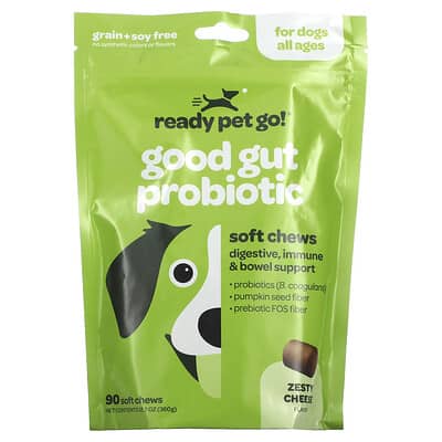 Пробиотик Good Gut для собак All Ages Zesty Cheese 90 Soft Chews 12.7 oz (360 g)