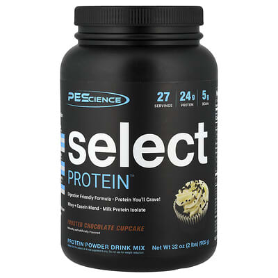 PEScience Select Protein™, протеиновый напиток Frosted Chocolate Cupcake, 2 lbs (905 g)