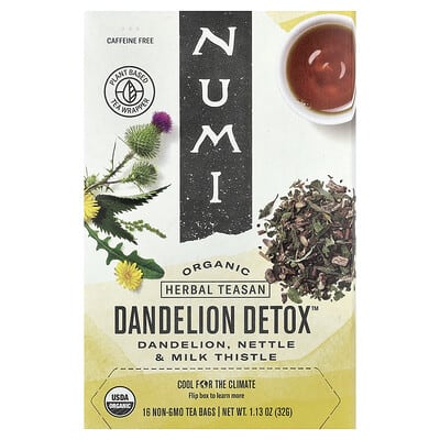 Organic Dandelion Detox™, Caffeine Free, 16 Non-GMO Tea Bags, 1.13 oz (32 g)
