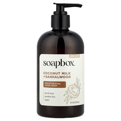 Moisturizing Hand Soap, Coconut Milk + Sandalwood, 12 fl oz (354 ml)