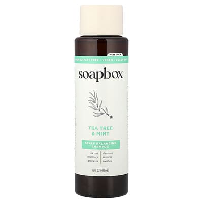 Шампунь для балансировки кожи головы, чайное дерево и мята, 16 fl oz (473 ml)