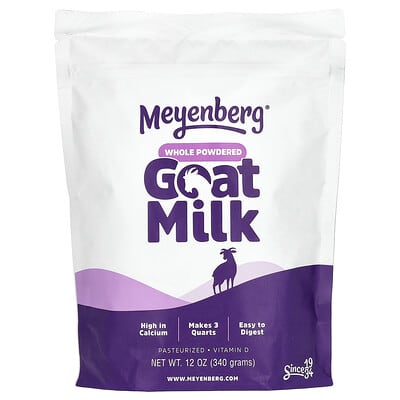 Whole Powdered Goat Milk™, Unsweetened, 12 oz (340 g)