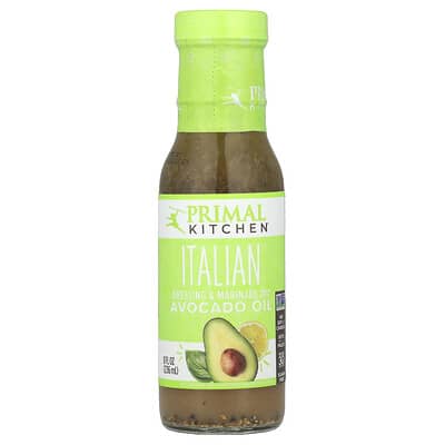 Primal Kitchen заправка и маринад с маслом авокадо, Italian, 8 fl oz (236 ml)