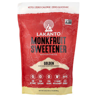 Monkfruit Sweetener With Erythritol, Golden, 28.22 oz (800 g)