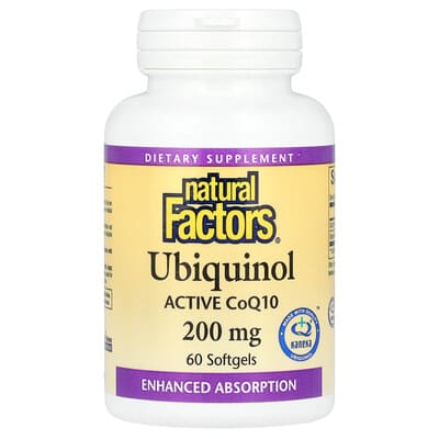 Убихинол, 200 mg, 60 мягких капсул