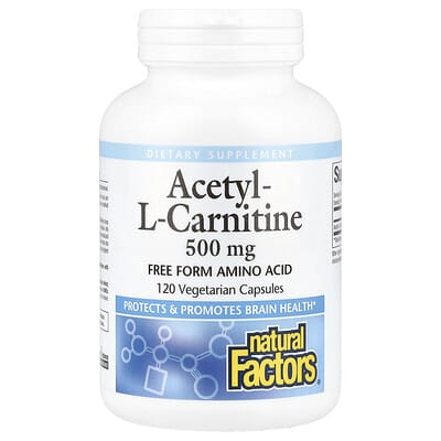 Acetyl-L-Carnitine, 500 mg, 120 Vegetarian Capsules