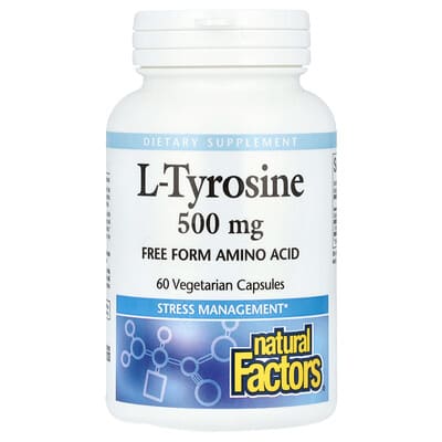 L-Tyrosine, 500 mg, 60 Vegetarian Capsules