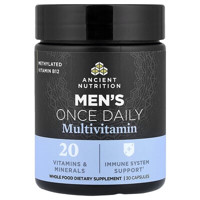 Мужские мультивитамины Ancient Nutrition Once Daily, 30 капсул
