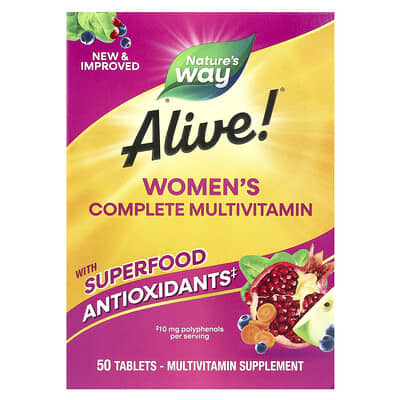 Alive!® Women's Complete Multivitamin, 50 Tablets