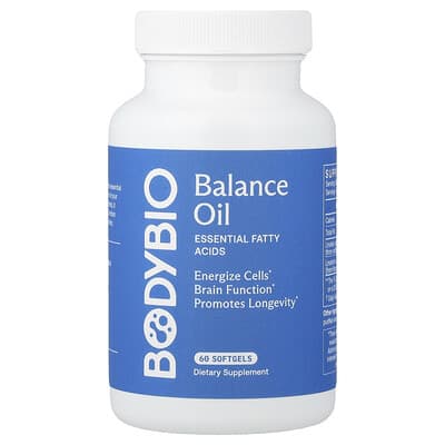 Масло Balance Oil, незаменимые жирные кислоты, 60 мягких капсул