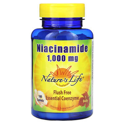 Energizing Niacinamide (B-3), 1,000 mg, 100 Tablets
