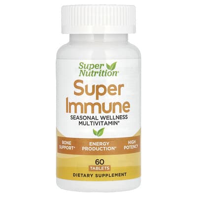 Super Immune мультивитамины с глутатионом, 60 таблеток