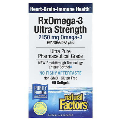 RxOmega-3, 60 Softgels (1,570 mg per Softgel)