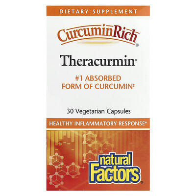 CurcuminRich, Theracurmin, 30 mg, 30 вегетарианских капсул